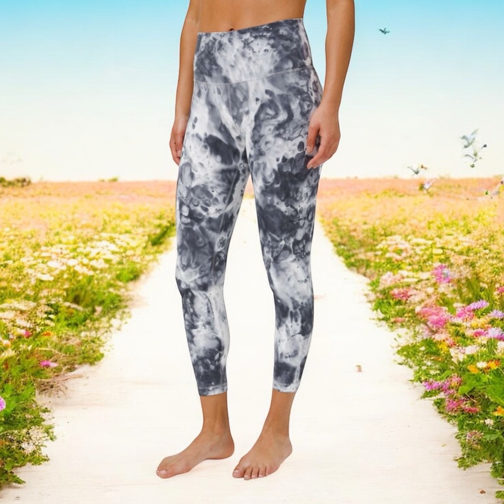 Lululemon Wunder Under High-Rise Tight 25" Luxtreme Marble Dye Classic Navy 10
